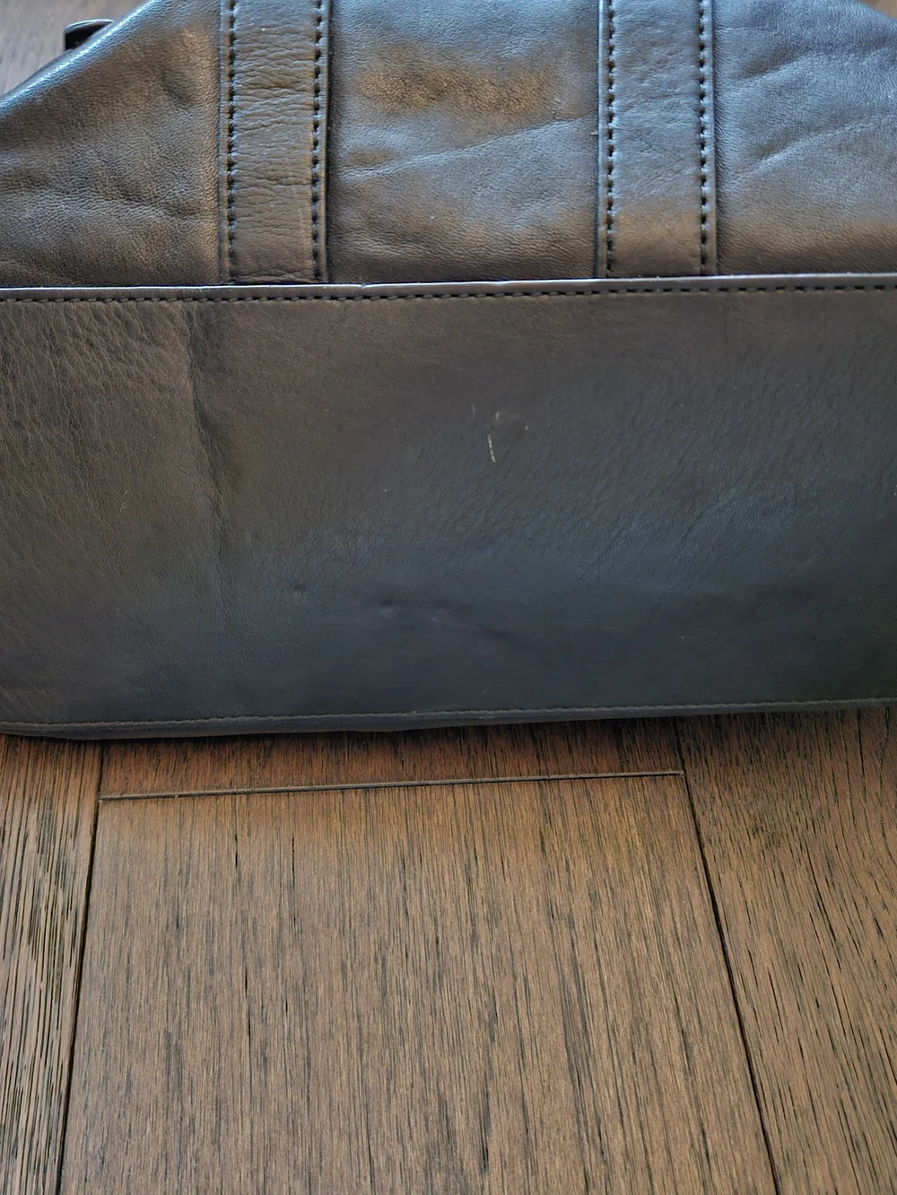 Beracamy Paris Black Leather Organizer Bag - Classic Interior